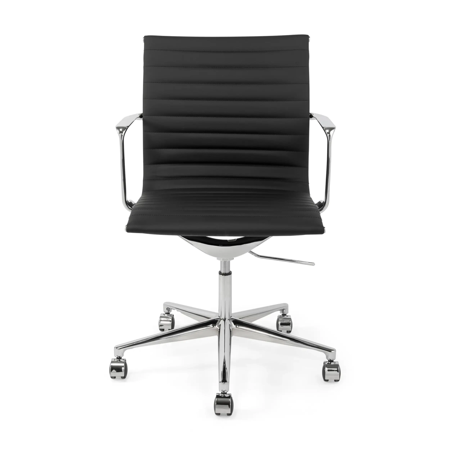 Fauteuil de bureau en cuir « Task Executive » à dossier bas | Fauteuil de bureau haut de gamme