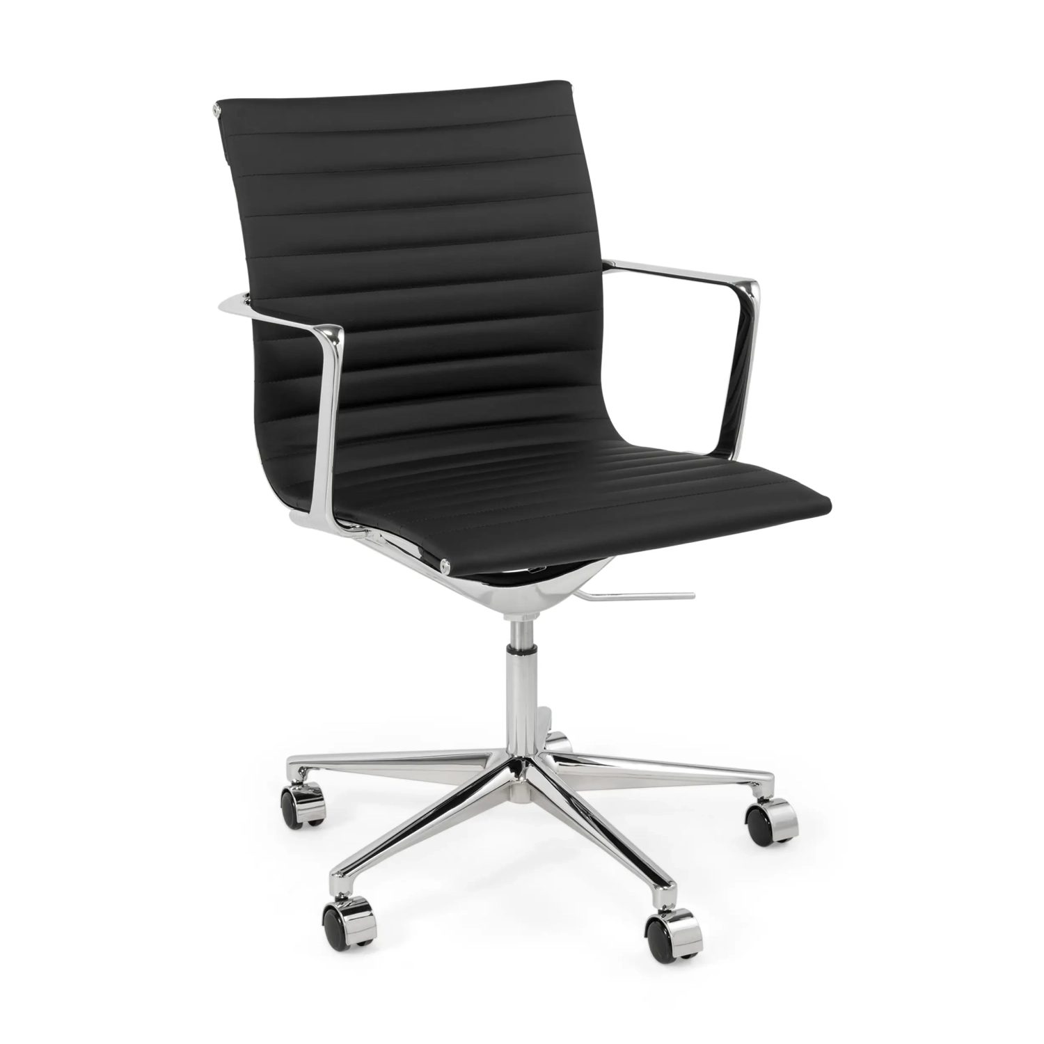 Fauteuil de bureau en cuir « Task Executive » à dossier bas | Fauteuil de bureau haut de gamme