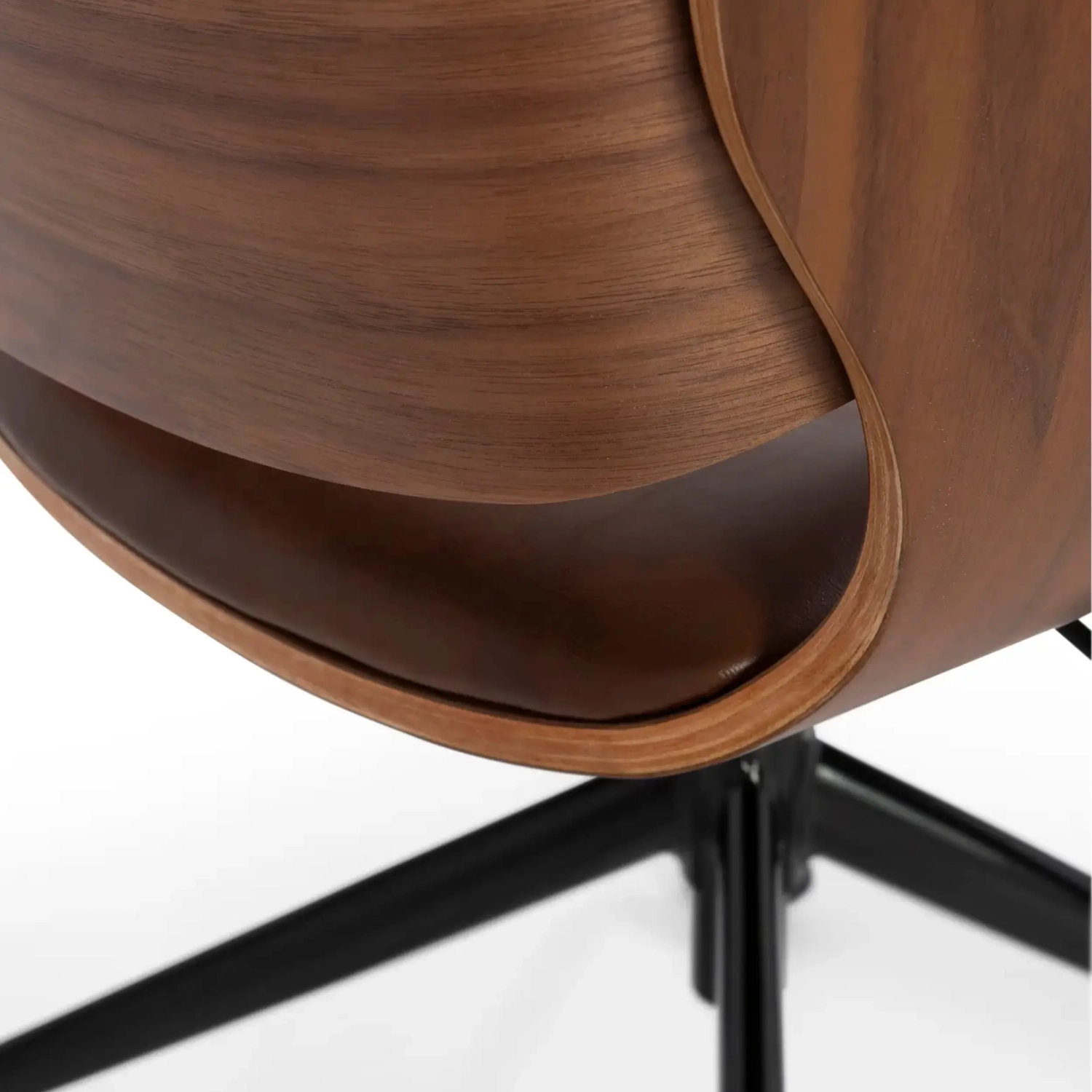 Fauteuil de bureau Cleveland Retro en simili cuir | Design vintage réglable