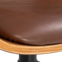 Fauteuil de bureau Cleveland Retro en simili cuir | Design vintage réglable
