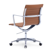 Fauteuil de bureau en cuir « Task Executive » à dossier bas | Fauteuil de bureau haut de gamme