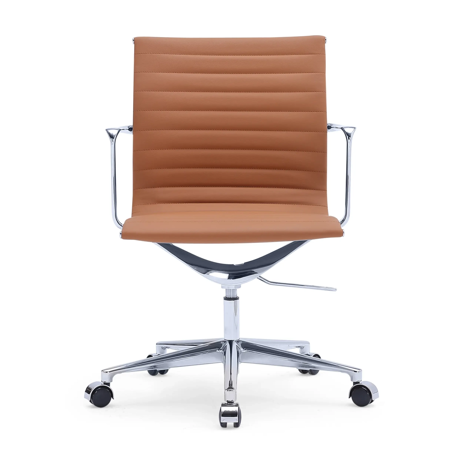 Fauteuil de bureau en cuir à dossier bas « Task Executive » | Fauteuil de bureau haut de gamme