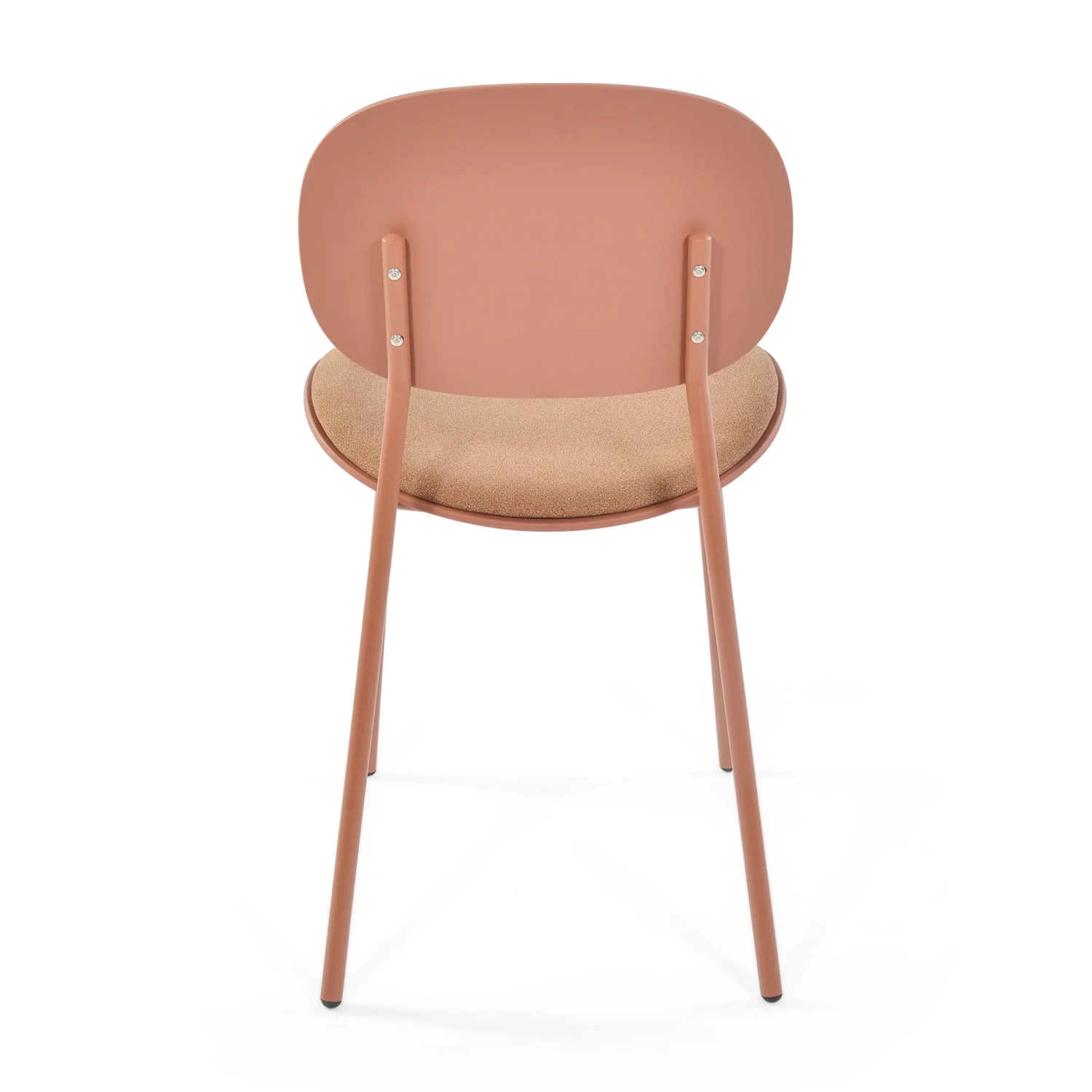 Chaise de salle à manger ergonomique empilable Carlotta | Chaise rembourrée moderne