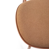 Chaise de salle à manger ergonomique et empilable Carlotta | Chaise rembourrée moderne