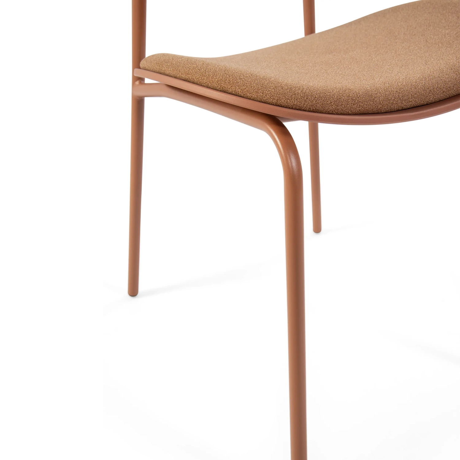 Chaise de salle à manger ergonomique empilable Carlotta | Chaise rembourrée moderne