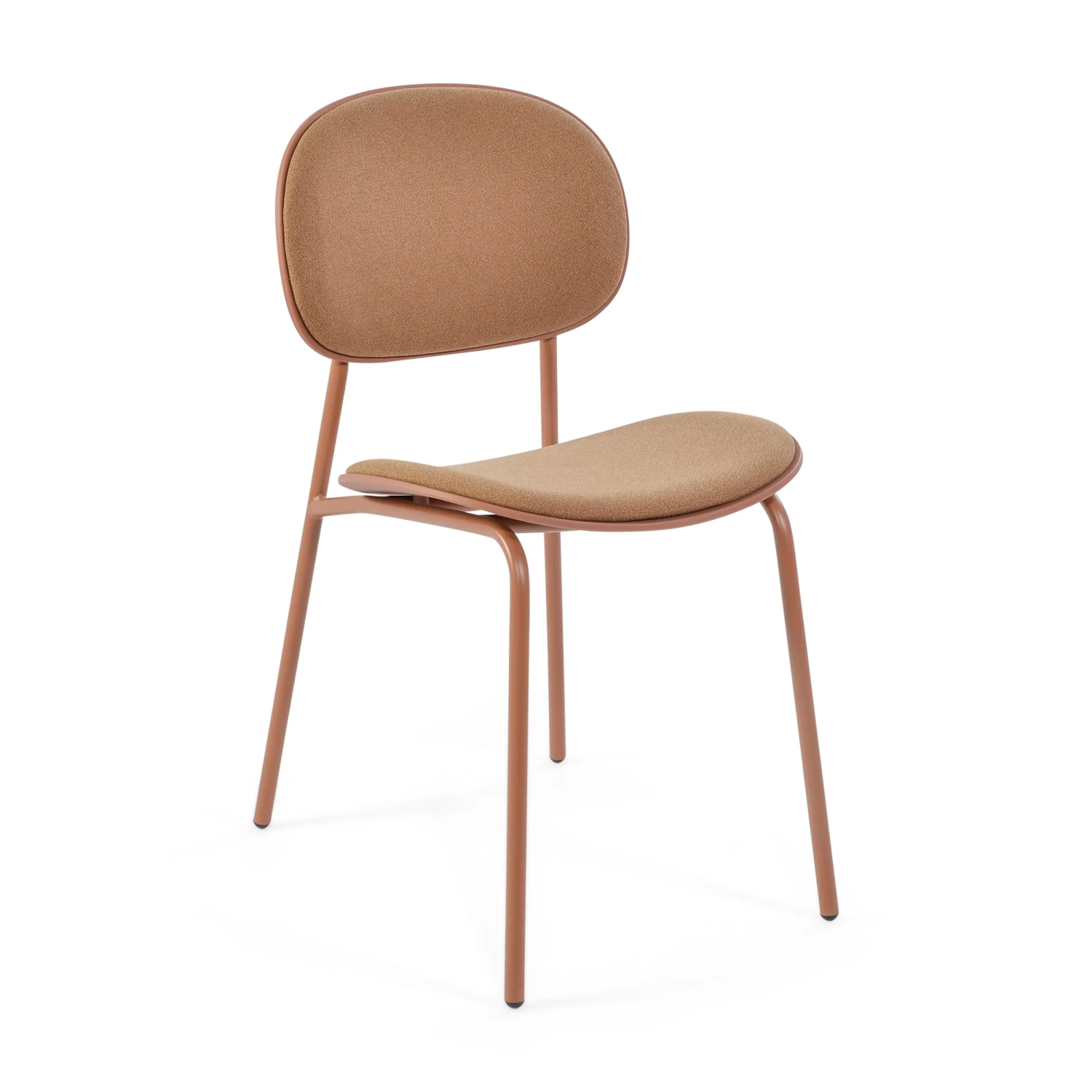 Chaise de salle à manger ergonomique empilable Carlotta | Chaise rembourrée moderne