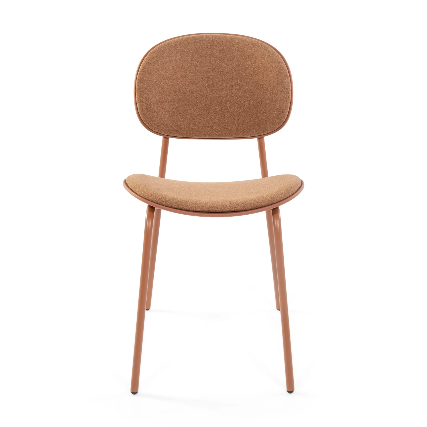 Chaise de salle à manger ergonomique empilable Carlotta | Chaise rembourrée moderne