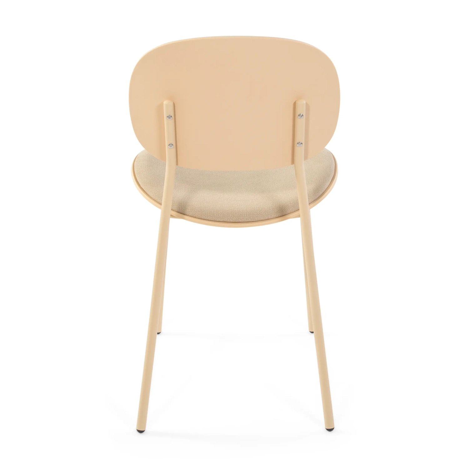 Chaise de salle à manger ergonomique empilable Carlotta | Chaise rembourrée moderne