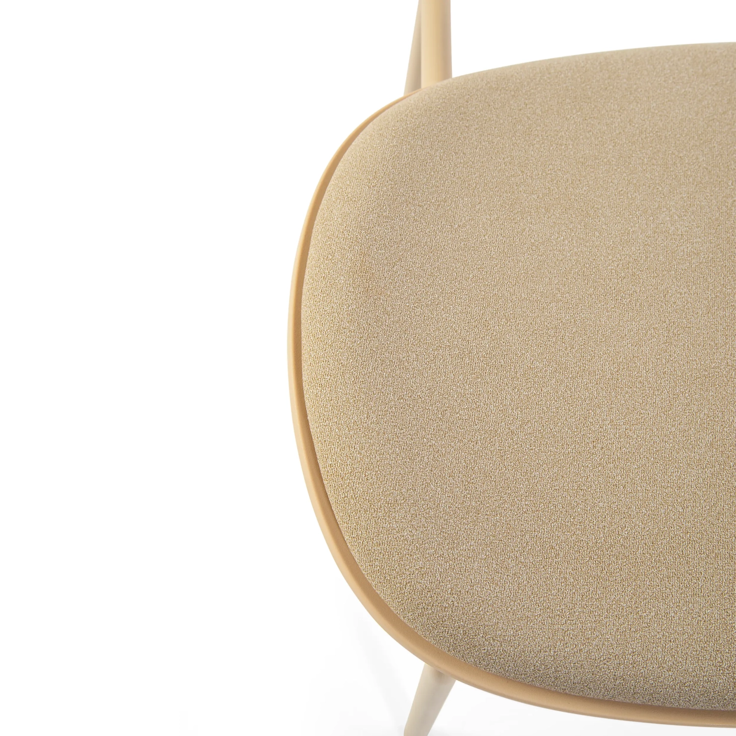 Chaise de salle à manger ergonomique empilable Carlotta | Chaise rembourrée moderne
