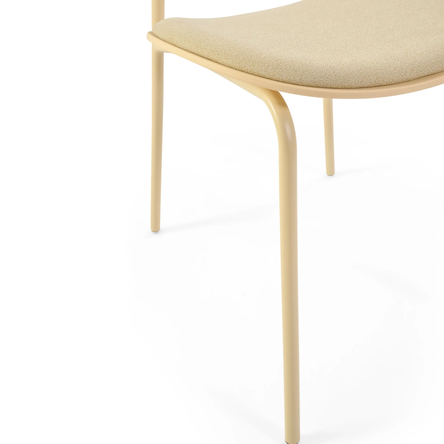 Chaise de salle à manger ergonomique et empilable Carlotta | Chaise rembourrée moderne