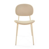 Chaise de salle à manger ergonomique empilable Carlotta | Chaise rembourrée moderne