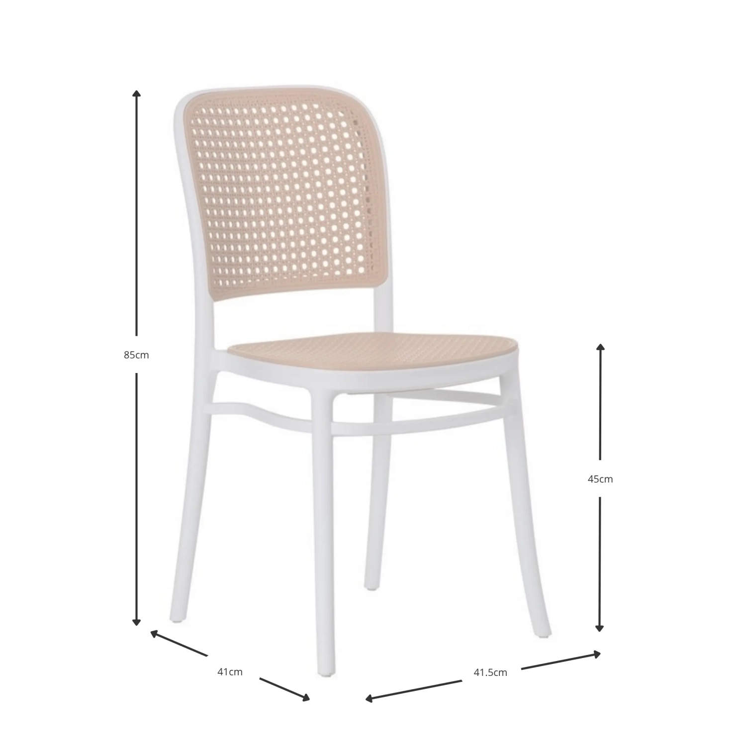 Pack 4 chaises Moulin en rotin synthétique - Mueble Design