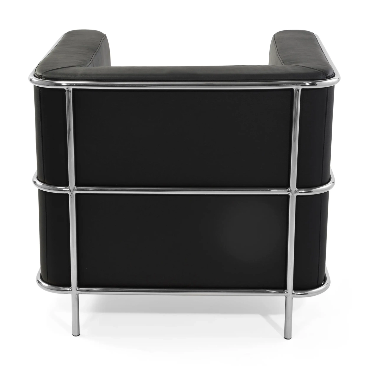 Fauteuil Torino en cuir italien | Structure en acier inoxydable
