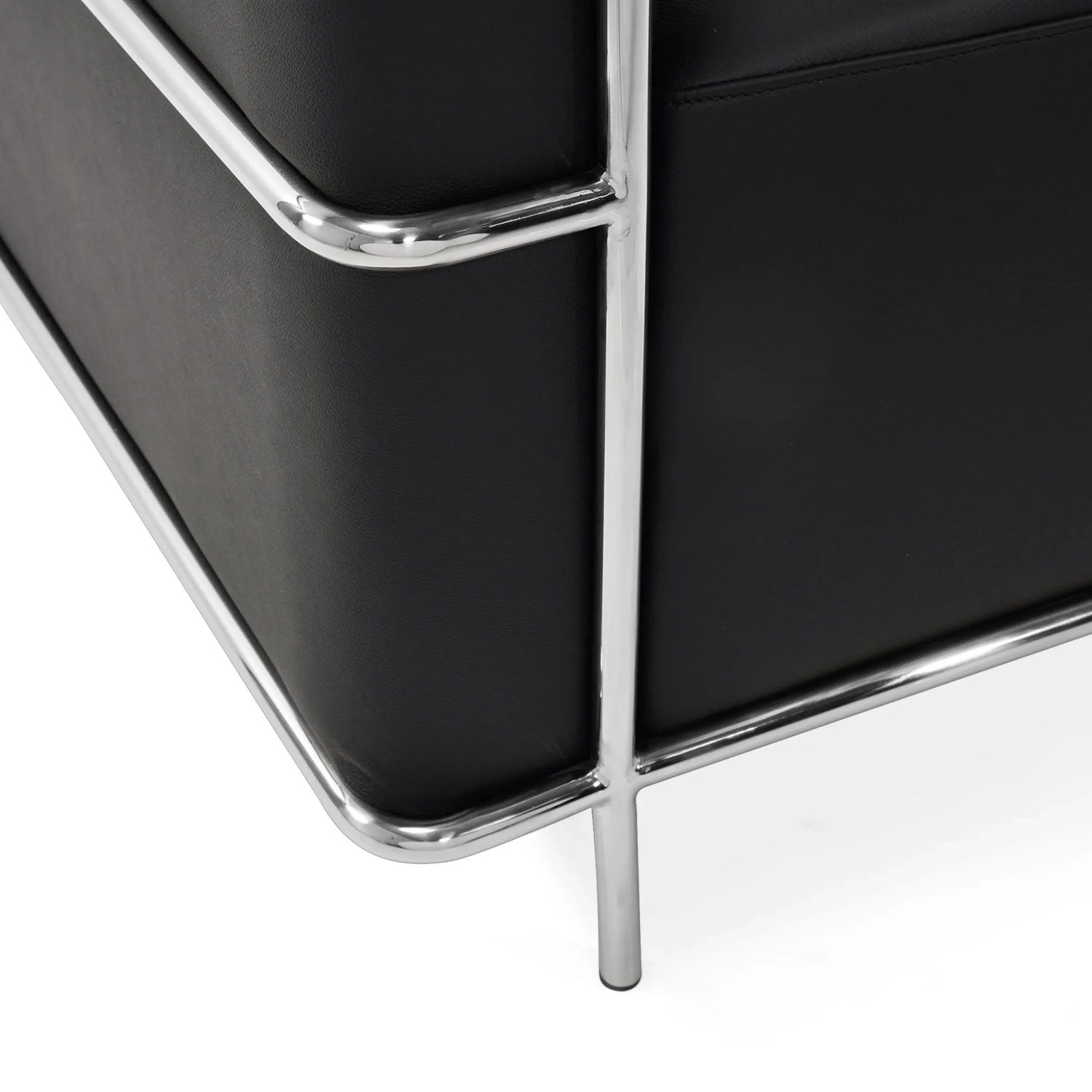 Fauteuil Torino en cuir italien | Structure en acier inoxydable