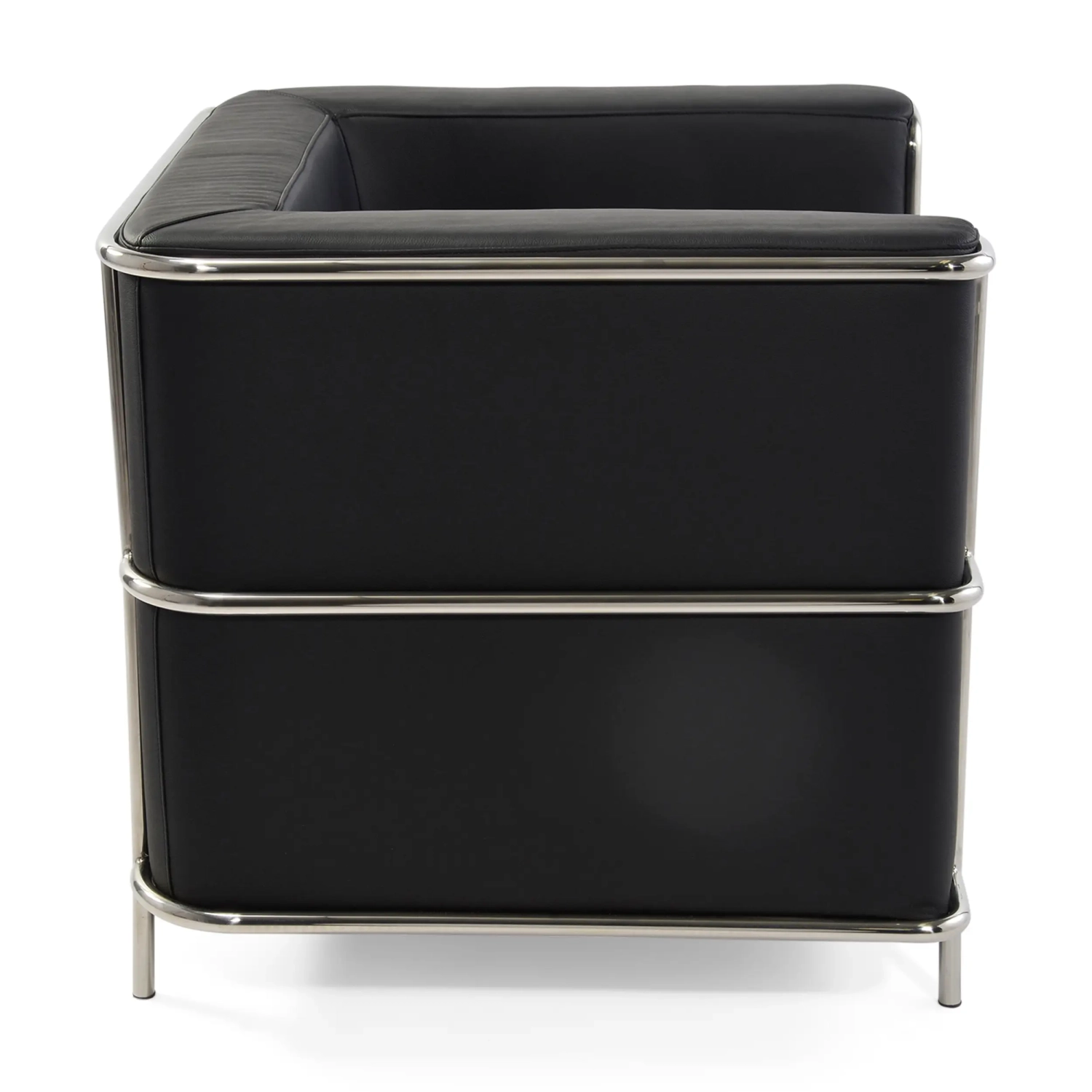 Fauteuil Torino en cuir italien | Structure en acier inoxydable