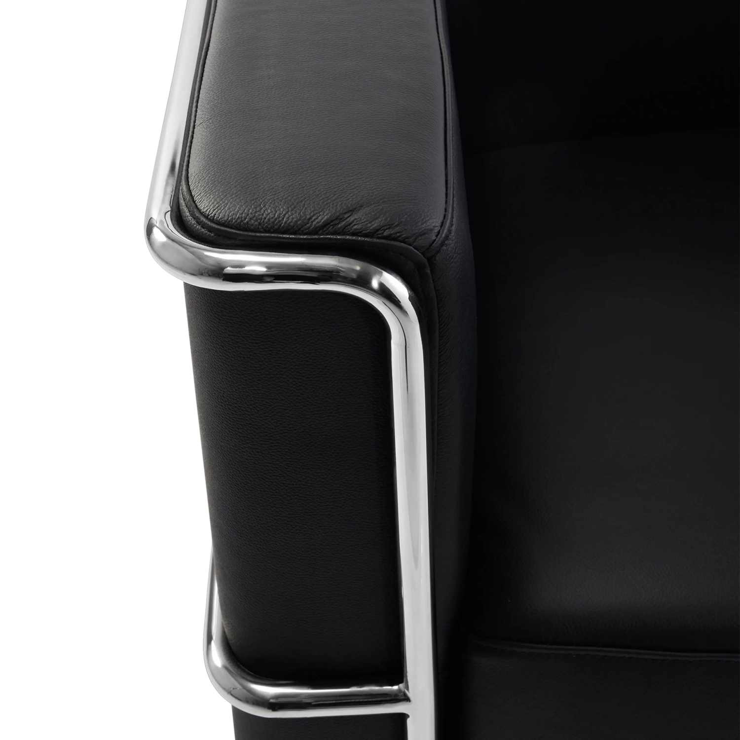 Fauteuil Torino en cuir italien | Structure en acier inoxydable