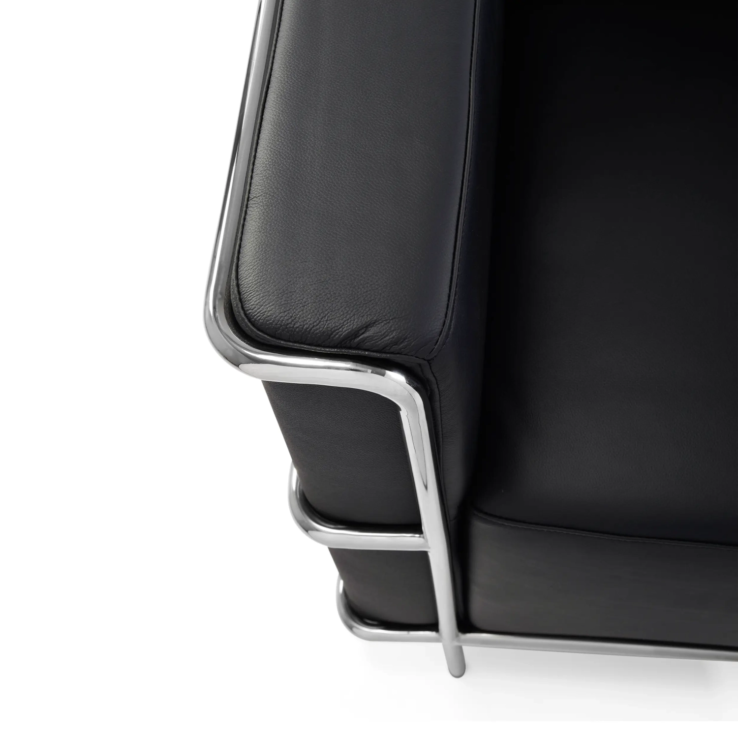 Fauteuil Torino en cuir italien | Structure en acier inoxydable