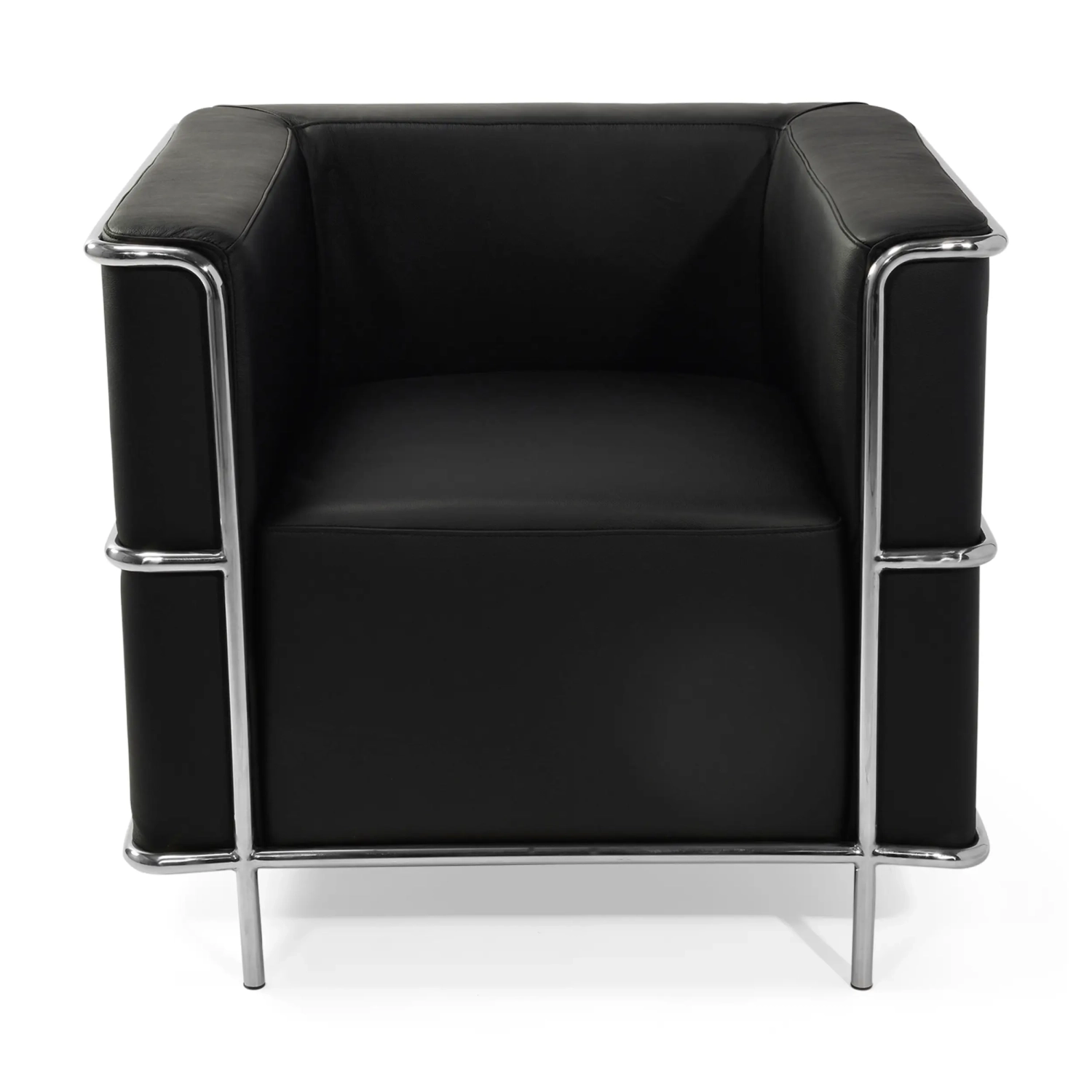 Fauteuil Torino en cuir italien | Structure en acier inoxydable