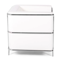 Fauteuil Torino en cuir italien | Structure en acier inoxydable