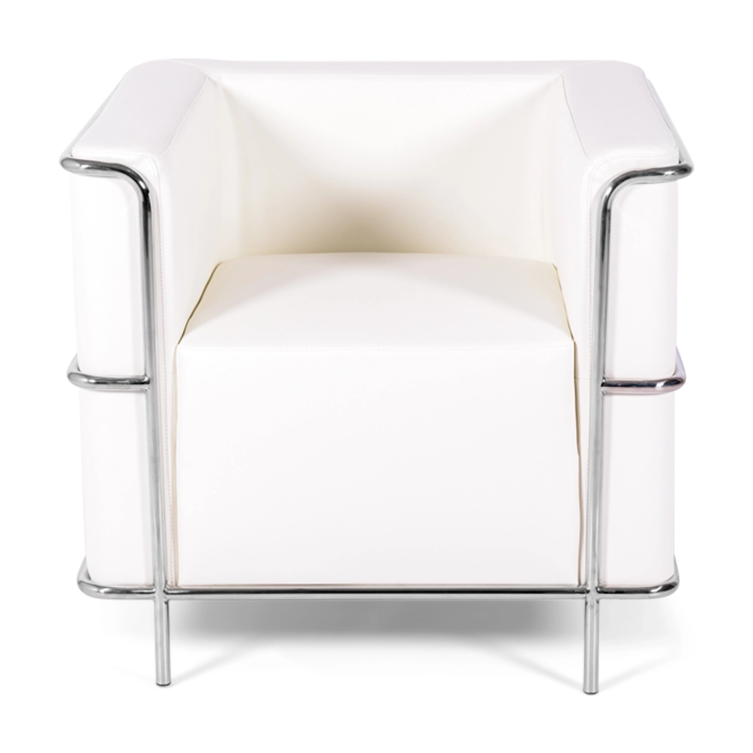 Fauteuil Torino en cuir italien | Structure en acier inoxydable