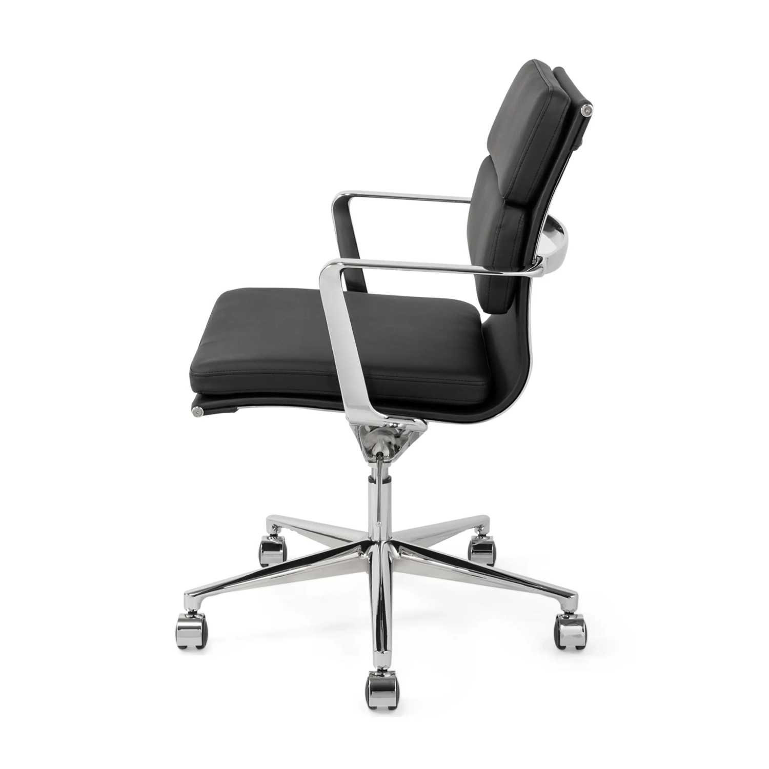 Task Fauteuil de bureau haut de gamme | Fauteuil de bureau en cuir italien avec roulettes