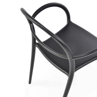 Fauteuil d'extérieur design empilable Master | Fauteuil en polypropylène