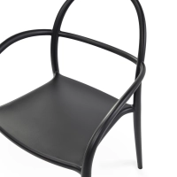 Fauteuil d'extérieur design empilable Master | Fauteuil en polypropylène