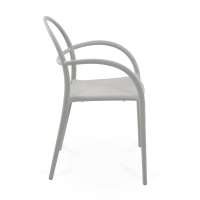 Fauteuil d'extérieur design empilable Master | Fauteuil en polypropylène