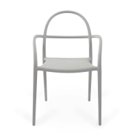 Fauteuil d'extérieur design empilable Master | Fauteuil en polypropylène