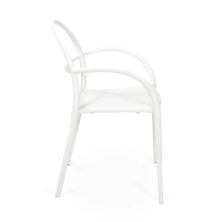 Fauteuil d'extérieur design empilable Master | Fauteuil en polypropylène