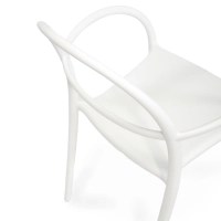 Fauteuil d'extérieur design empilable Master | Fauteuil en polypropylène