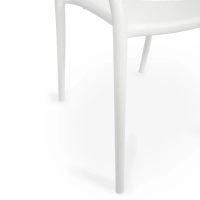Fauteuil d'extérieur design empilable Master | Fauteuil en polypropylène
