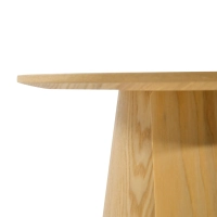 Table d'appoint Pluto en frêne scandinave, 50 cm | Table ronde en bois