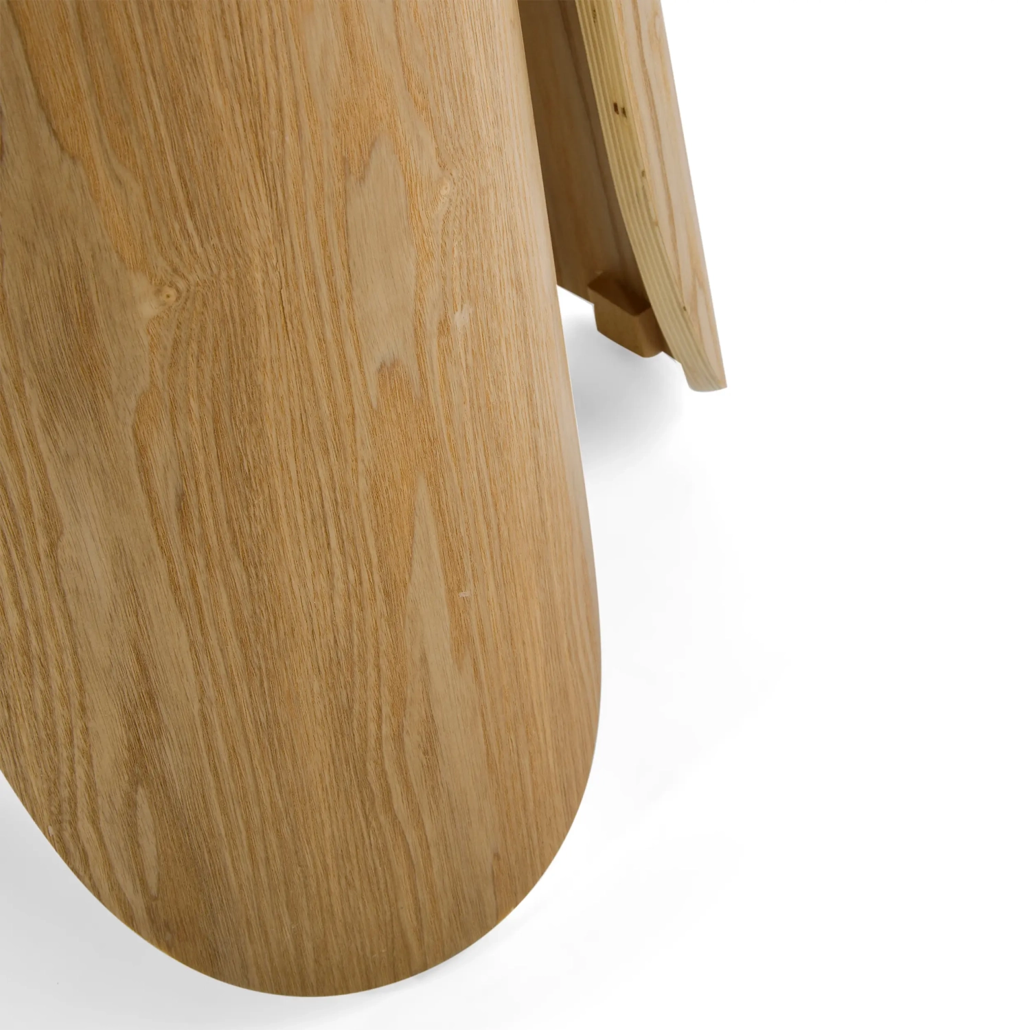 Table de salle à manger ronde de style scandinave en bois de frêne