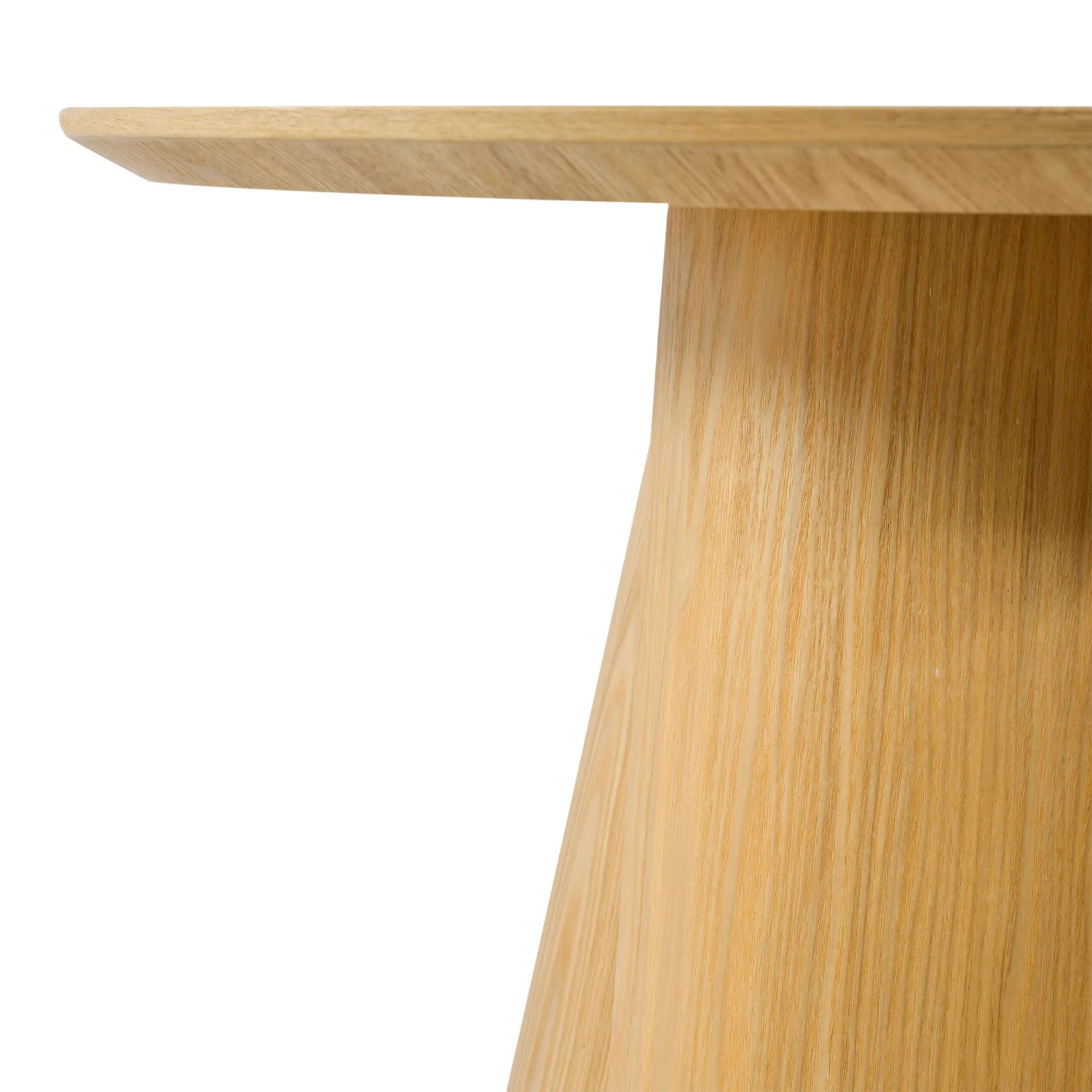 Table de salle à manger ronde de style scandinave en bois de frêne