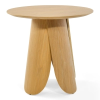 Table de salle à manger ronde de style scandinave en bois de frêne