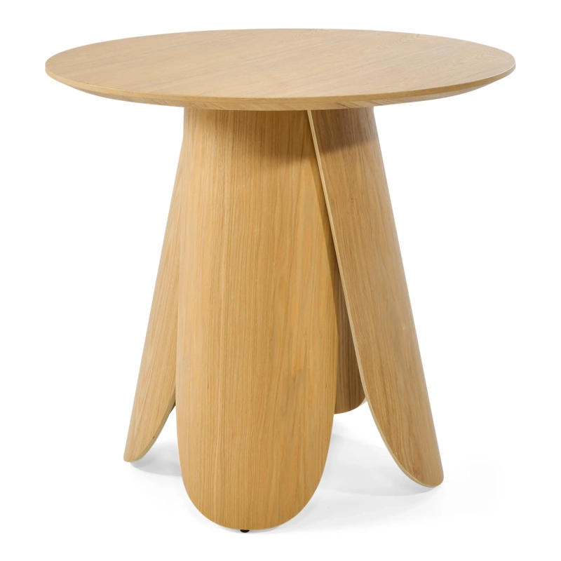 Table de salle à manger ronde de style scandinave en bois de frêne