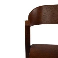 Soho Tabouret de bar scandinave 76 cm | Bois de chêne ou de noyer