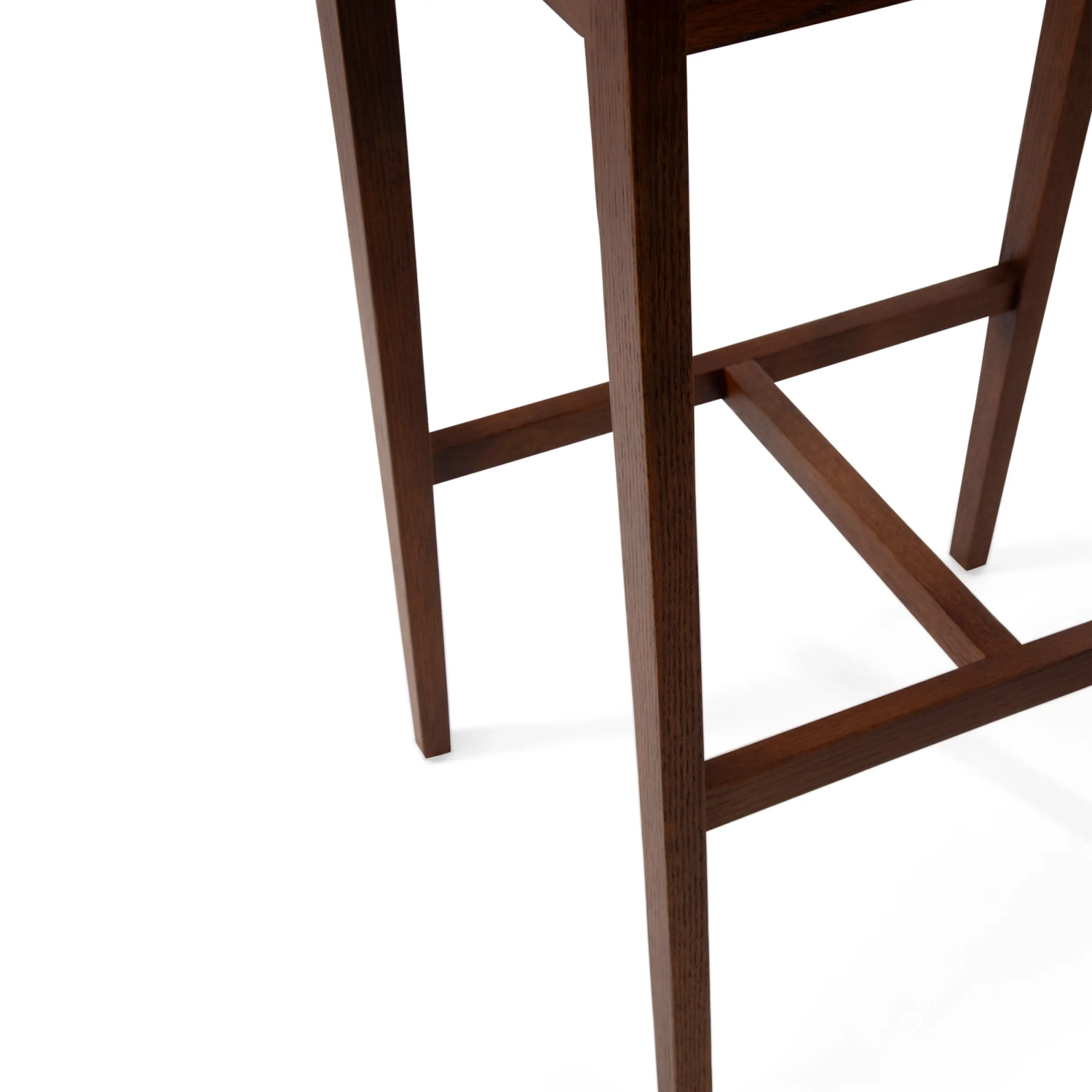Soho Tabouret de bar scandinave 76 cm | Bois de chêne ou de noyer