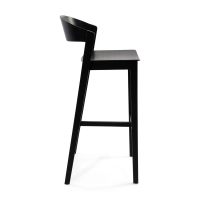 Soho Tabouret de bar scandinave 76 cm | Bois de chêne ou de noyer