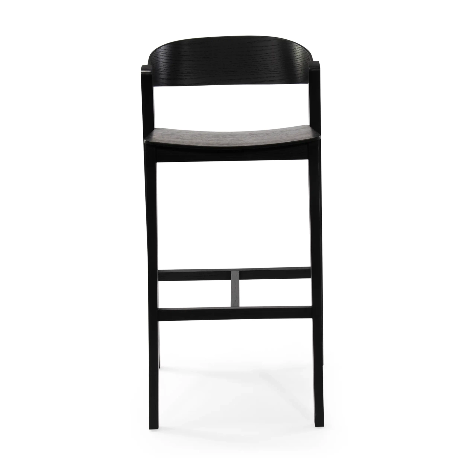 Soho Tabouret de bar scandinave 76 cm | Bois de chêne ou de noyer