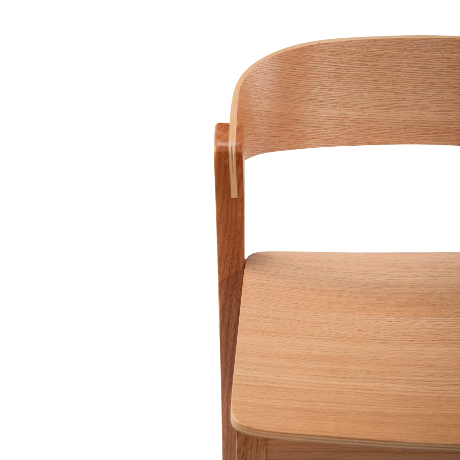 Soho Tabouret de bar scandinave 76 cm | Bois de chêne ou de noyer