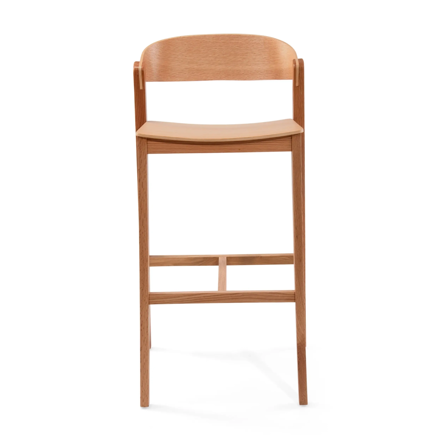 Soho Tabouret de bar scandinave 76 cm | Bois de chêne ou de noyer