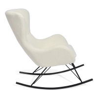 Fauteuil à bascule Nest Bouclé | Fauteuil à bascule design moderne