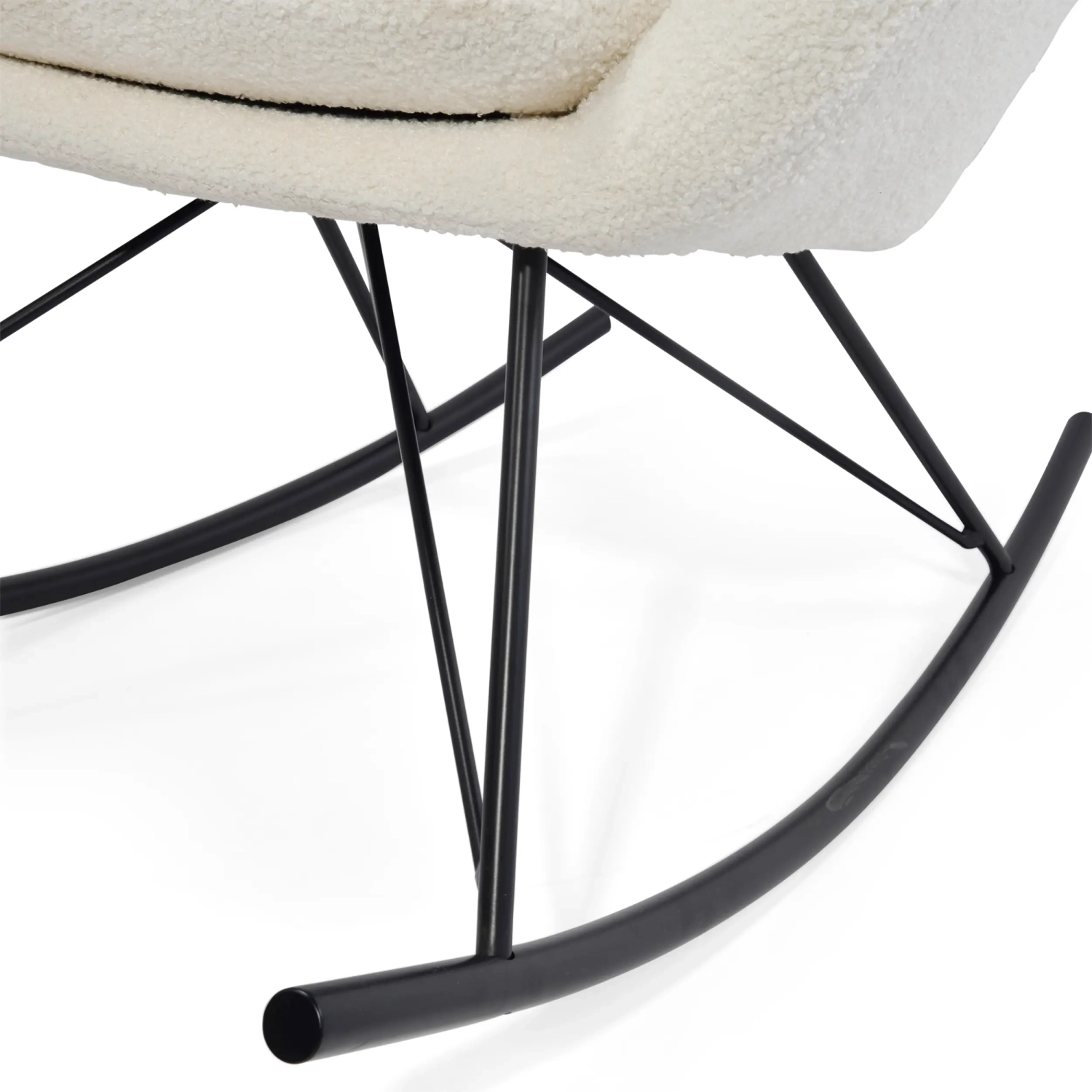 Fauteuil à bascule Nest Bouclé | Fauteuil à bascule design moderne