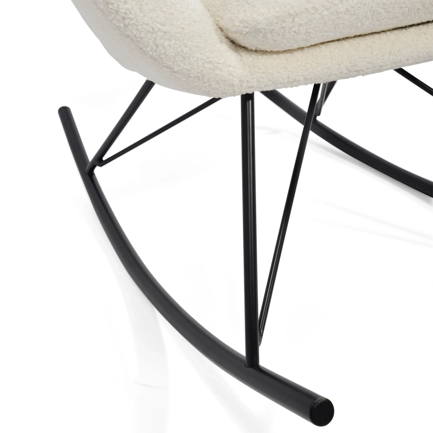 Fauteuil à bascule Nest Bouclé | Fauteuil à bascule design moderne