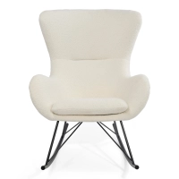Fauteuil à bascule Nest Bouclé | Fauteuil à bascule design moderne