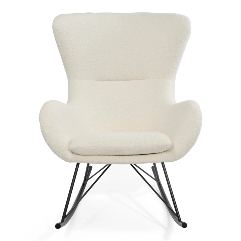 Fauteuil à bascule Nest Bouclé | Fauteuil à bascule design moderne