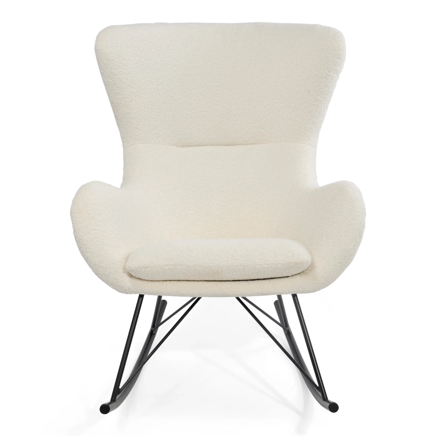Fauteuil à bascule Nest Bouclé | Fauteuil à bascule design moderne