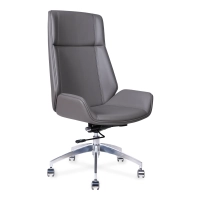 Nordic Fauteuil de bureau à dossier haut Colors | Simili cuir et piètement chromé